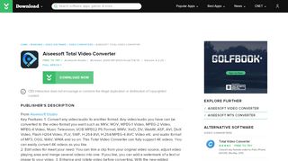 
                            6. Aiseesoft Total Video Converter - Free download and ...