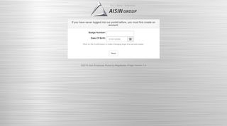 
                            1. Aisin Employee Portal - Signup