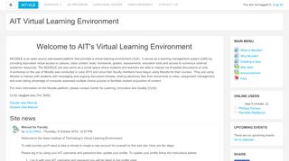 
                            1. AIT Virtual Learning Environment