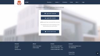 
                            4. AITAM - Sign In / Sign Up - AITAM Alumni Website