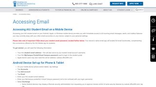 
                            4. AIU Mobile: Accessing Email