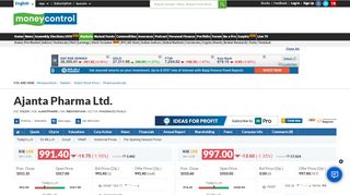 
                            5. Ajanta Pharma Ltd. Stock Price, Share Price, Live BSE/NSE ...