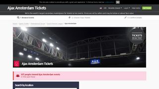 
                            4. Ajax Amsterdam Tickets | Buy or Sell Tickets for Ajax ...