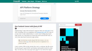 
                            3. Ajax Facebook Connect with jQuery & PHP – Sanwebe