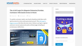 
                            4. AJAX Login Pro Provides Customers with Quick Access ... - Aheadworks