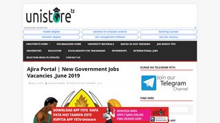 
                            7. Ajira Portal | New Government Jobs Vacancies ,June 2019 - UniStoretz