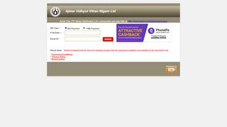 
                            6. Ajmer Vidhyut Vitran Nigam Ltd - BillDesk