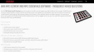 
                            4. Akai MPC Element and MPC Essentials Software - Frequently ...