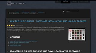 
                            3. Akai Pro MPC Element - Software Installation And Unlock ...