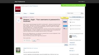 
                            7. akaipro/.../login : Your username or password is …