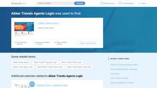 
                            6. Akbar Travels Agents Login at top.accessify.com