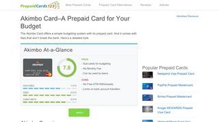 
                            9. Akimbo Card–A Prepaid Card for Your Budget