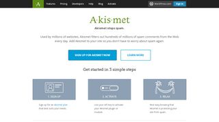 
                            2. Akismet: Spam Protection for WordPress