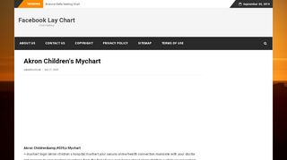 
                            6. Akron Children's Mychart | Facebook Lay Chart