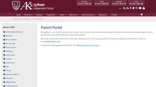 
                            1. AKS Lytham > Community > Parent Portal