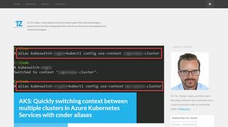 
                            5. AKS: Quickly switching context between multiple ... - Tobias Zimmergren