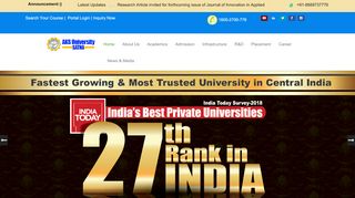 
                            2. AKS University: AKS- India's Leading Best Private University