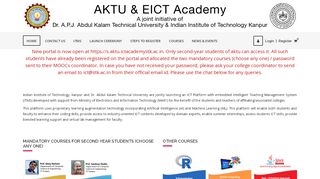 
                            3. aktu.ict.iitk.ac.in – A collaboration between AKTU and ICT ...