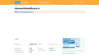 
                            8. Akumentishealthcare.in: Login - Easy Counter