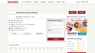 
                            7. Al Amana Private School (Reviews) Sharjah, UAE - Edarabia