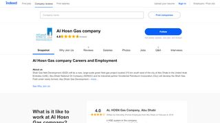 
                            4. Al Hosn Gas company Careers and Employment | Indeed.com