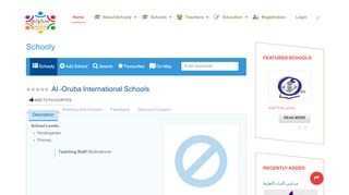 
                            4. Al-Oruba International Schools - schoolynetwork.com