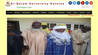 
                            1. Al-Qalam University Katsina, Nigeria Home Page