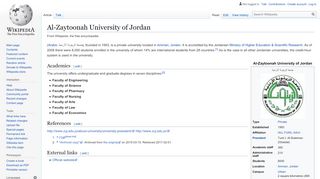 
                            2. Al-Zaytoonah University of Jordan - Wikipedia