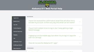 
                            6. Alabama 811 | Web Portal Help