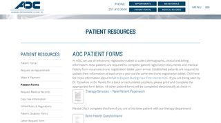 
                            1. Alabama Orthopaedic Clinic Patient Forms