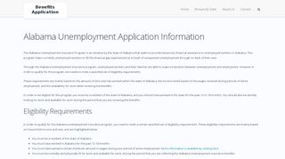 
                            9. Alabama Unemployment Application