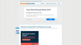 
                            6. Alabama Unemployment Card Balance and Login