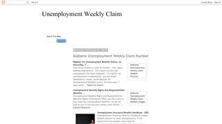 
                            6. Alabama Unemployment Weekly Claim Number