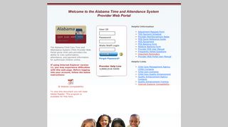 
                            3. Alabama's Electronic Child Care Provider Website:Login