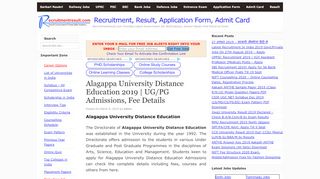 
                            11. Alagappa University Distance Education 2019 | UG/PG ...