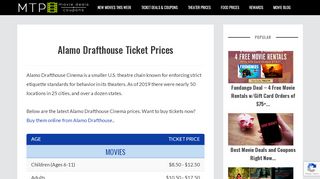 
                            9. Alamo Drafthouse Ticket Prices - Movie Theater Prices