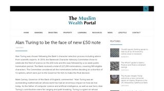 
                            7. Alan Turing to be the face of new ... - The Muslim Wealth Portal