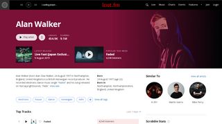 
                            7. Alan Walker music, videos, stats, and photos | …