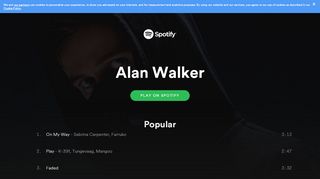 
                            9. Alan Walker on Spotify