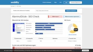 
                            5. alarmruf24.de | SEO Bewertung | Seobility.net