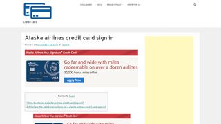 
                            11. Alaska airlines credit card sign in - Credit card