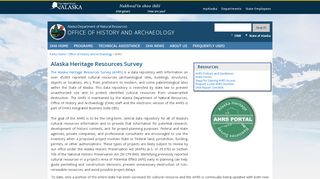 
                            7. Alaska Heritage Resources Survey