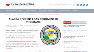 
                            9. Alaska Student Loan Forgiveness Programs