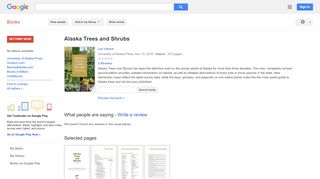 
                            5. Alaska Trees and Shrubs