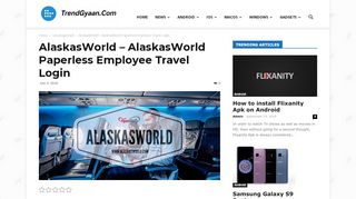 
                            7. AlaskasWorld – AlaskasWorld Paperless Employee Travel Login