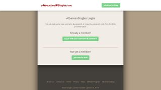 
                            1. AlbanianSingles login - Sign in to …