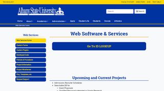 
                            9. Albany State University - ASU ITS Web Services