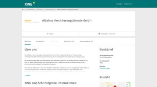 
                            4. Albatros Versicherungsdienste GmbH als Arbeitgeber | XING ...