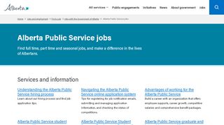 
                            3. Alberta Public Service jobs | Alberta.ca