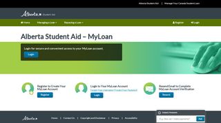 
                            9. Alberta Student Aid – MyLoan